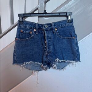 Levi 501 Denim Cut Off Shorts